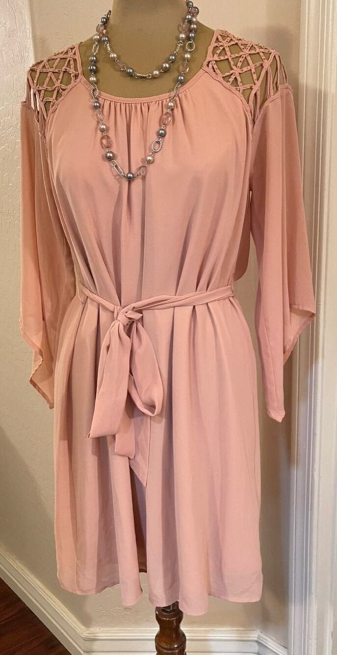 MM Couture by Miss Me dress sz M blush pink